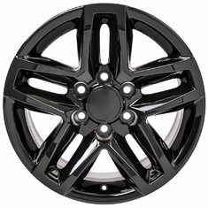 20 Inch Black 5911 Chevrolet Replica Wheels For Chevy Silverado Z71 Trail Boss 1