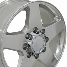 8-Lug Chevrolet Replica Wheels Rim 20x8.5 For 2500 3500 Silverado Sierra 8x165 Mach'D 5503 1
