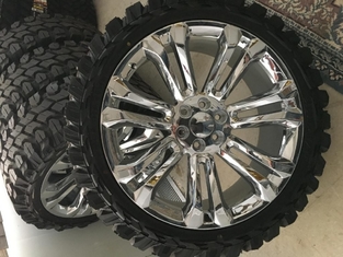 5666 OEM 26 Inch Chrome GMC Replica Wheels Fit Silverado Sierra Chevy 0