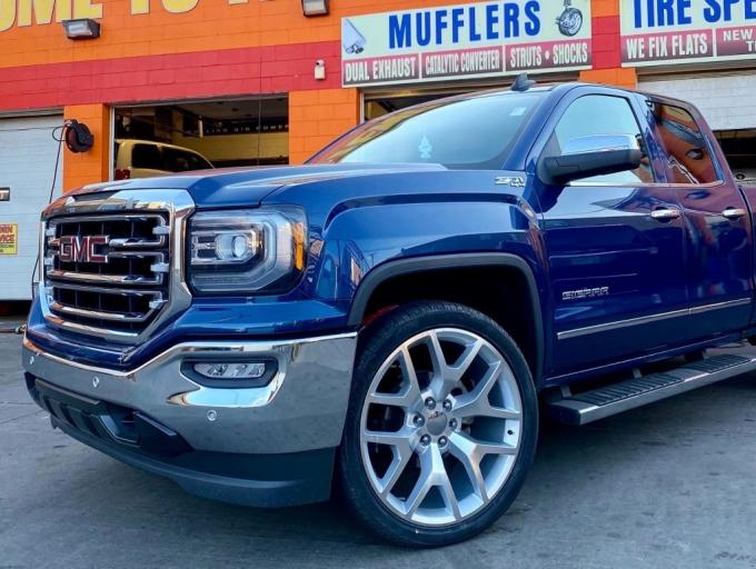 22" Rims Chevrolet Replica Wheels Silverado Tahoe Yukon Sierra Chrome GY Eagle 5656 4