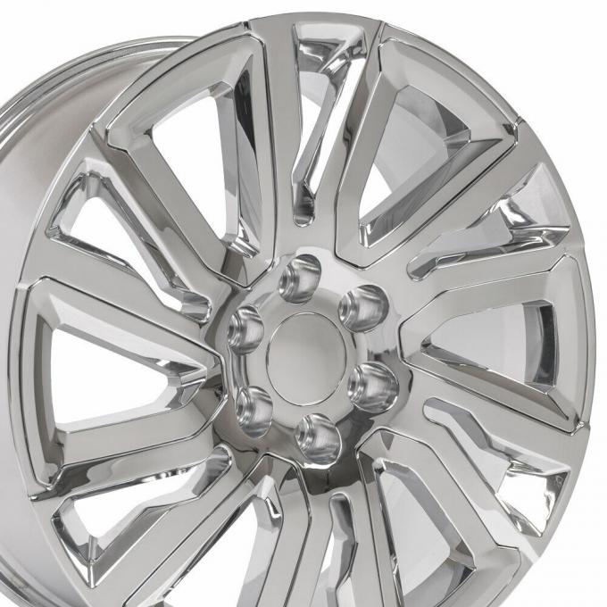 Ct2078 22x9 Gmc Replica Wheels Satin Black Gloss Black Insert Rim Chevy 22" 9