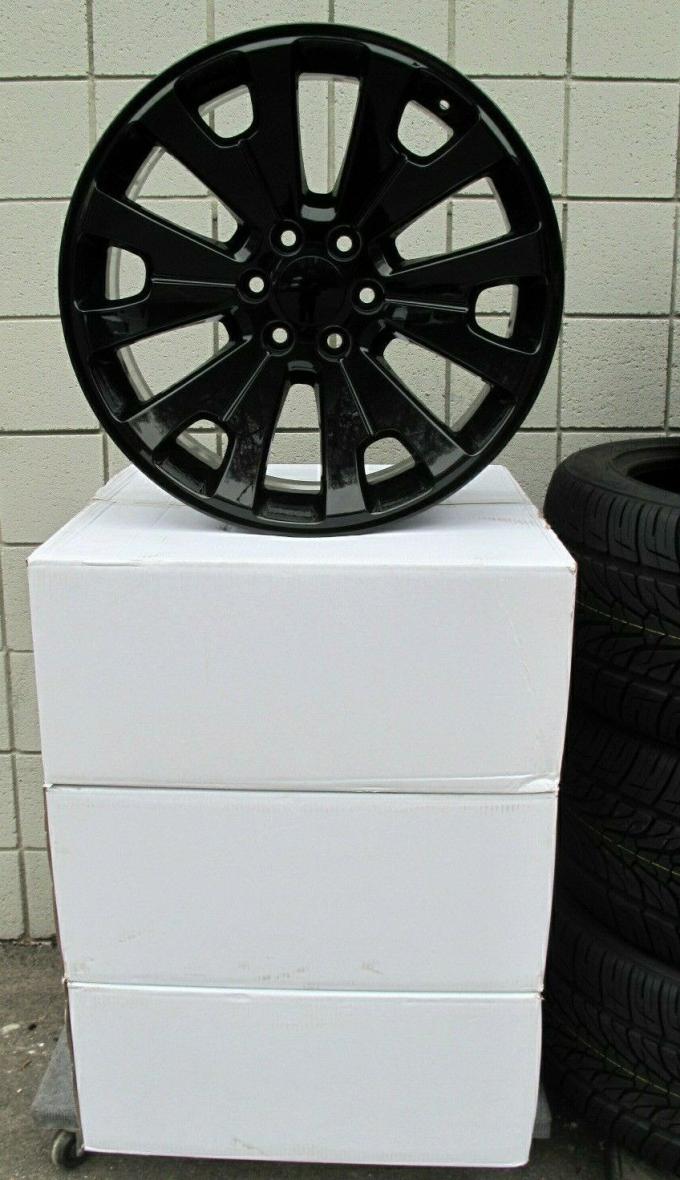 Ct2068 Chrome Wheel Rim Fits Gm Accessory 22x9 6x5.5" +24mm 22 Inch 1
