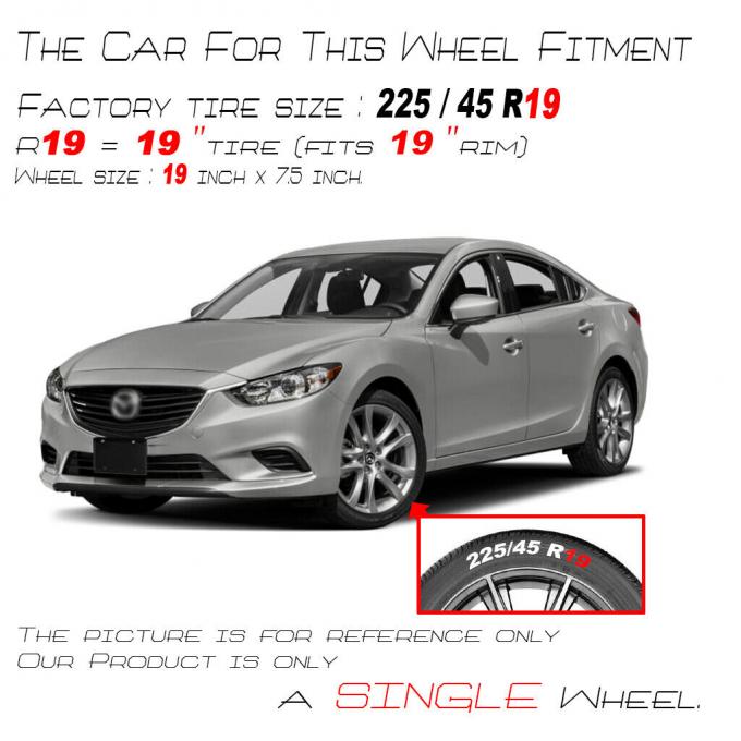 OEM 64958C Dark Hyper Silver Replica Wheel For 14-17 Mazda 6 Factory 0