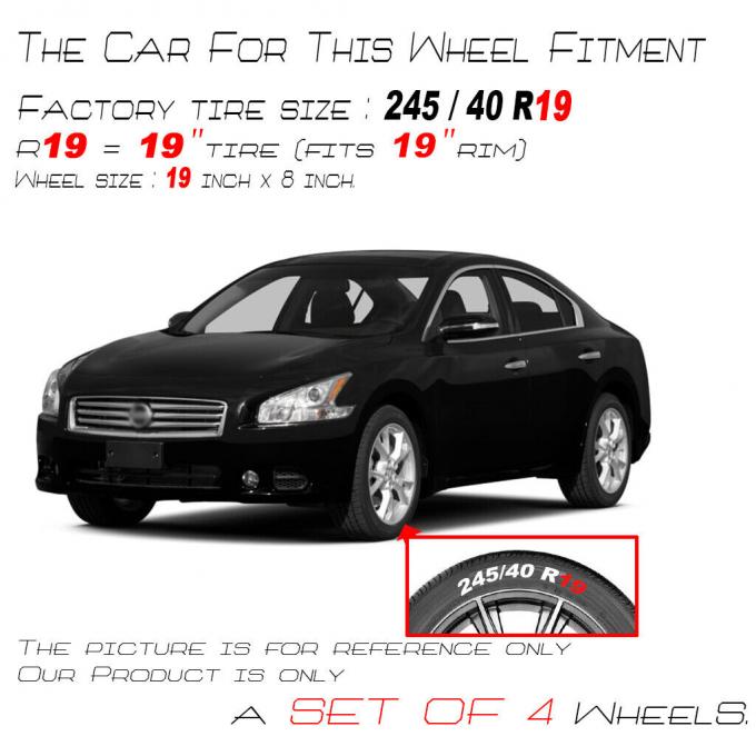 Alloy Rim 62583A 17" Nissan Maxima Replica Wheels For 2012-2014 OEM 0