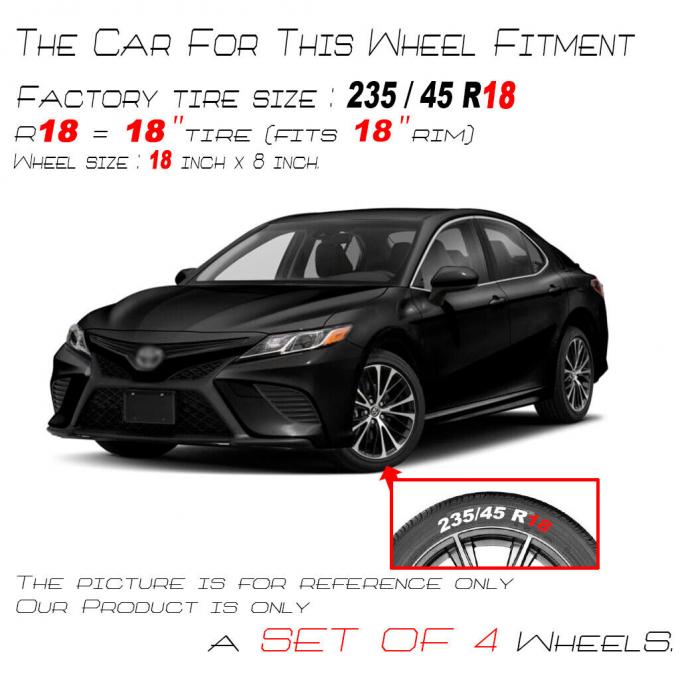18-22 Toyota Camry Replica Machined Wheels OEM Rim 75221B 0