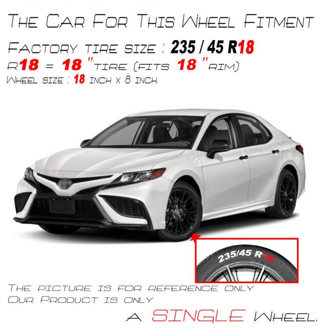 18-22 Toyota Camry Replica Wheels OEM Rim 75221C 0