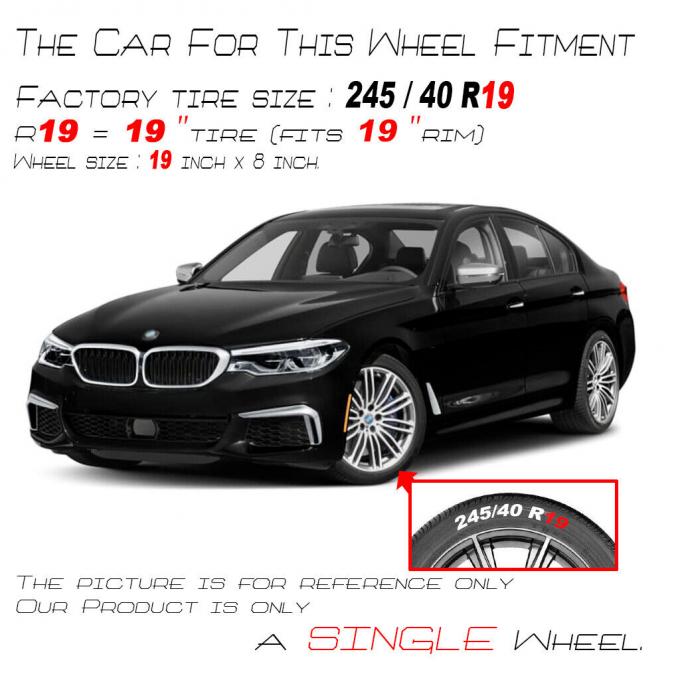 19" OEM Rim 86328 Replica Wheel For 17-20 BMW 530e 530i 540i M550i 0