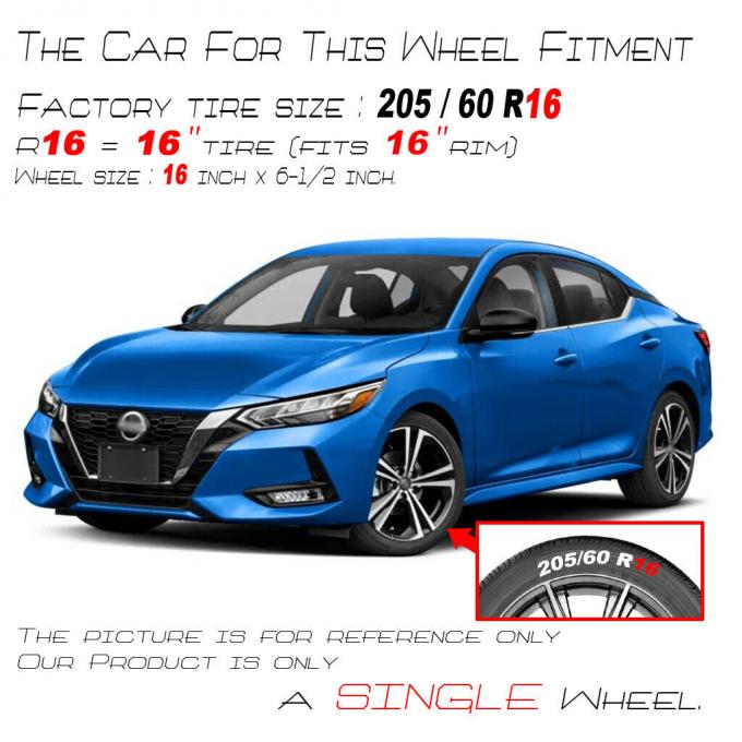 20-22 16" Machined Nissan Sentra Wheels OEM Quality Rim 62822 0
