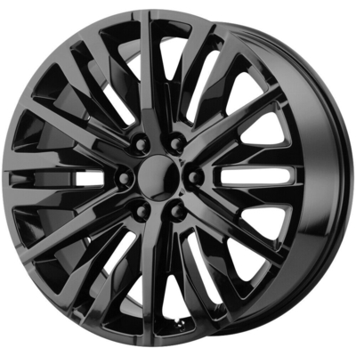 24" Chevrolet Replica Wheels Denali 24x10 6x5.5" +31mm Gloss Black Wheel Rim