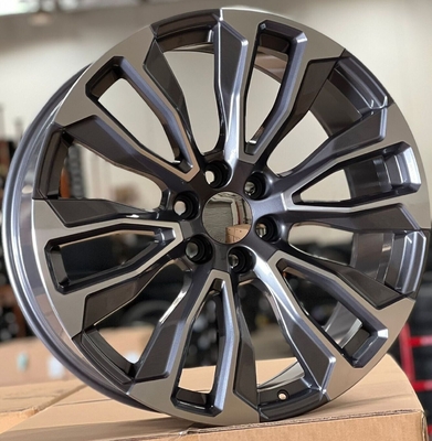 Aluminum CT2008 24 GMC Replica Wheels Gray Machine Rims Chevy Tahoe LTZ