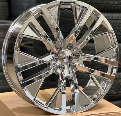 CT2009 26 GMC Replica Rims Chrome Wheels Tires For Tahoe Silverado Sierra Escalade