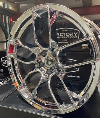20" X 10.5" Wide Body Chrome Wheels Rims For Dodge Demon 5x115