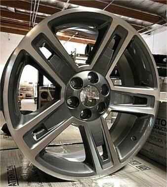 CK160 5664 22" Grey Machine Wheels Rim For All Silverado Tahoe 1500 6x139.7