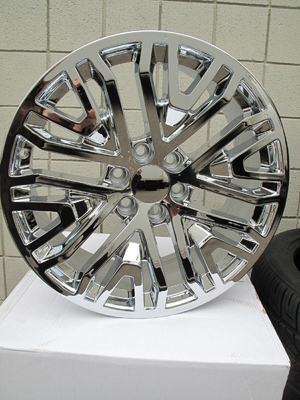 5906 B 20" Chrome GMC Replica Wheels Set Yukon Sierra Suv Factory Style