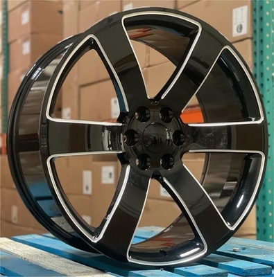 24 TBSS Rims Black Mill Wheels Tires Fit Chevy Tahoe Silverado Sierra Escalade