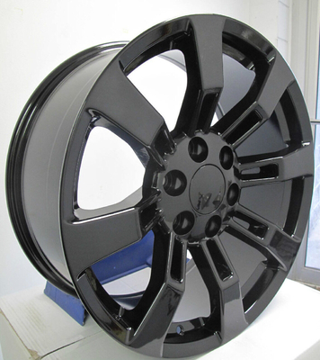 22" Gmc Chevrolet Escalade Wheel Rim Set Factory Style New Black For 5409