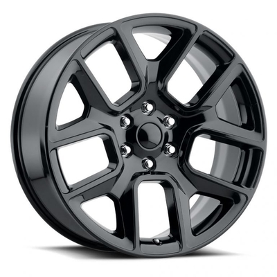 Grey Dodge RAM 1500 Chevrolet Replica Wheels 22 Inch 5 Lug 2684 5x5.5