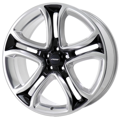 Good price 3850 OE Ford Replica Wheels Ford Edge 22 Inch Rims 2011-2014 Polished Black 63.4 online