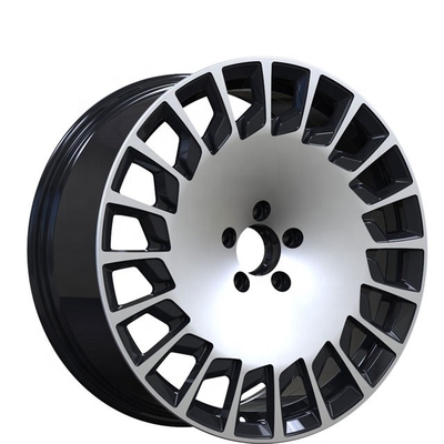 PCB 112mm Mercedes Benz Replica Wheels 20x8.5 20x9.5 Inch Black Machined Surface