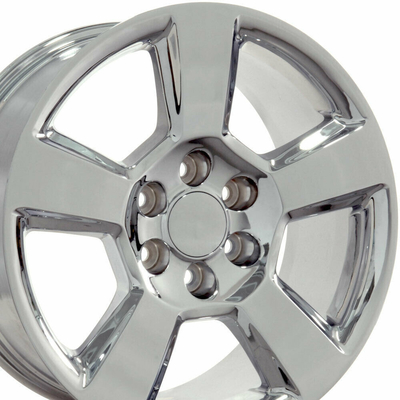 Yukon Tahoe Silverado Sierra Chevrolet Replica Wheels Chrome 5652 20x9
