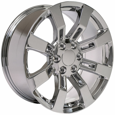 Tahoe Yukon Escalade 24 Inch GMC Sierra Replica Wheels 20x8.5 Chrome Wheels 5409