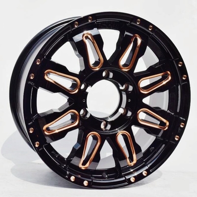 quality Heavy Load 6x139.7 Car Aftermarket Wheels 17 Inch Rims 4x4 Milling Window With Rivets factory