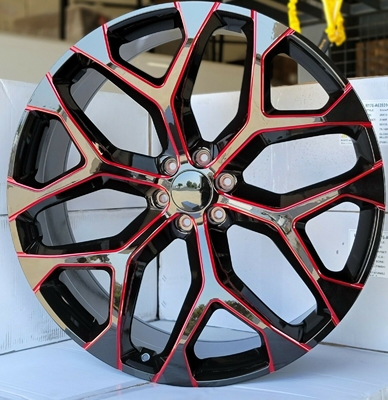 28" GMC Replica Wheels Red Mill Rims Fit Sierra Tahoe Silverado Yukon