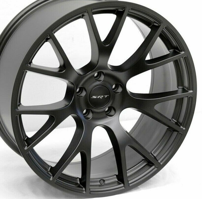 20x9 Rims Satin Black Wheels Hellcat Style Fit Challenger Charger 300C RWD