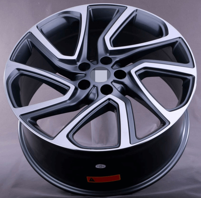 21x9.5 21 Inch Land Rover Replica Wheels 5x120 Black Alloy 356.2 Material 0