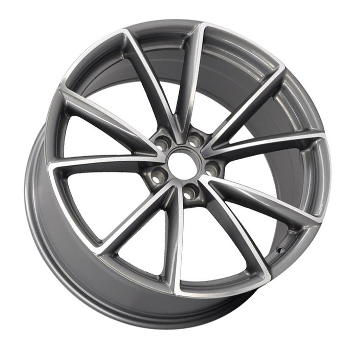 PCD 5X112 17 Inch Wheels CB 66.45 Silver A356.2 Aluminum Audi Replica Rims 1