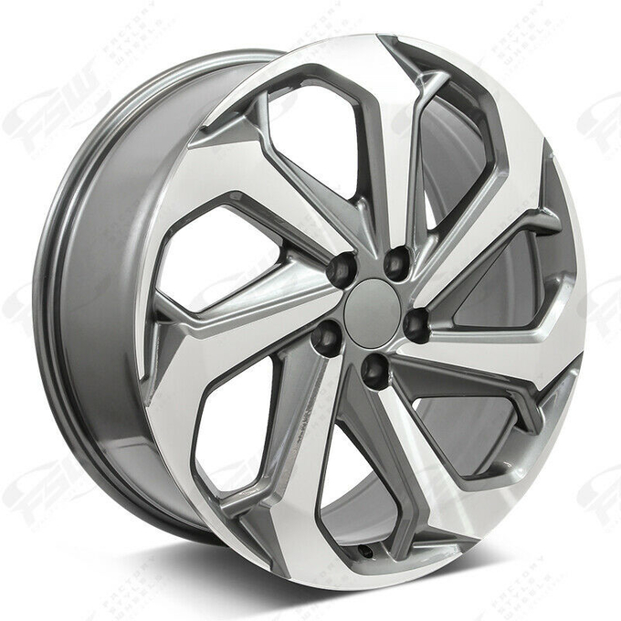 PCD 5x100-120 20 Inch Honda Replica Wheels 20x8.5 Black Gray JWL 4