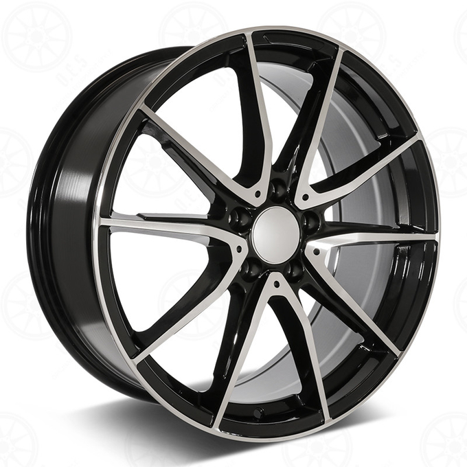 Passenger Car 19 Inch Mercedes Benz Replica Wheels 19x8.5 19x9.5 Alloy Rim TUV 5