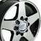 20x8.5 Chevrolet Silverado Replica Wheel Sierra 8 Lug 8x165 Blk Mach'D Truck 5503