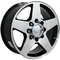 20x8.5 Chevrolet Silverado Replica Wheel Sierra 8 Lug 8x165 Blk Mach'D Truck 5503