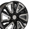 Ct2078 22x9 Gmc Replica Wheels Satin Black Gloss Black Insert Rim Chevy 22&quot;