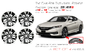 18&quot; Black Machined Wheel For Honda Accord 2016-2017 OEM Rim 64081