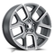 RAM Limited Grey Machine Wheels Rims 22&quot; Dodge 5 Lug 2WD 4WD