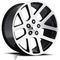 20&quot; SRT10 Machine Black All Season Tires Wheels Rims RAM 1500 2WD 4WD 5x5.5