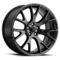 22 Inch Dodge Replica Wheels Black 2528 22x9 Fit Challenger Hellcat
