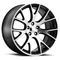 22 Inch Dodge Replica Wheels Black 2528 22x9 Fit Challenger Hellcat