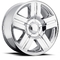 Silver 22x9 Texas Edition Replica Rims 5291 Fit Silverado Sierra Chevy Mach Ironman