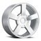 6x5.5 +30 Chevy Tahoe Replica Wheels Silver 22 Inch Rims For Chevy Silverado 1500 SS