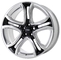 3850 OE Ford Replica Wheels Ford Edge 22 Inch Rims 2011-2014 Polished Black 63.4