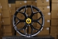 23x10j Matte Black Forged Alloy Wheels Aluminum Aftermarket Wheels 71.5