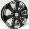 Chrome Inserts 24x10 Replica Wheels 5660 Silverado GMC Yukon Black Rims