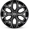 22 GMC Replica Snowflake Wheels Black Milled Rims Yukon Sierra Tahoe Silverado